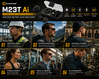 Écouteurs intelligents EARMOR M23T Ai pour la protection auditive avec traduction IA, Bluetooth 6.0 et contrôle par application