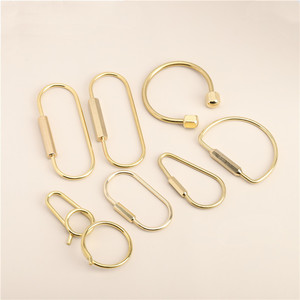Unique Key Ring Maker 7 Styles Pick up the Style Durable Screw Lock Brass Key Rings for Small EDC Tools Every Day Carry