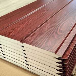 Panneau sandwich en polyuréthane PU pour mur extérieur moderne, résistant à l'eau et au feu, écologique - Product Image 1