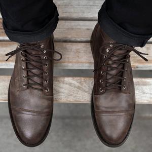 Nouvelles Bottes de Travail Rétro Américaines à Bout Rond pour le Commerce Extérieur Transfrontalier, Chaussures de <span class=keywords><strong>Moto</strong></span> Montantes pour Hommes Automne - Product Image 2