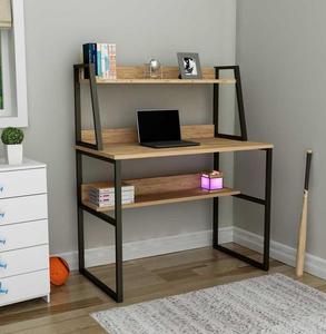 Modern and Elegant Particleboard Double Wall Structure Customizable Right-angle <strong>Computer</strong> <strong>Desk</strong> for Home Office - Product Image 1