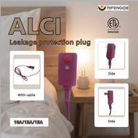 Protection contre les fuites Rifeng ALCI norme UL943, prise 10A/13A/15A avec câble en plastique SPT-2 SVT HPN 18/16/15AWG