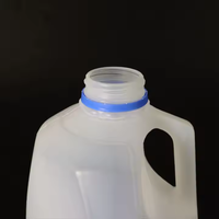 Barril de Plástico HDPE de Grado Alimenticio de 1L 500ML al por Mayor con Asa, Transparente y Serigrafiado para Envasado de Leche, Jugo, Vino y Productos Químicos