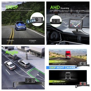 Podofo 4.3'' Wired Car <strong>Backup</strong> Monitor with IP68 Waterproof Reversing Camera Night Vision 1080P 12V <strong>for</strong> Truck/Bus/Van Wholesale - Product Image 2