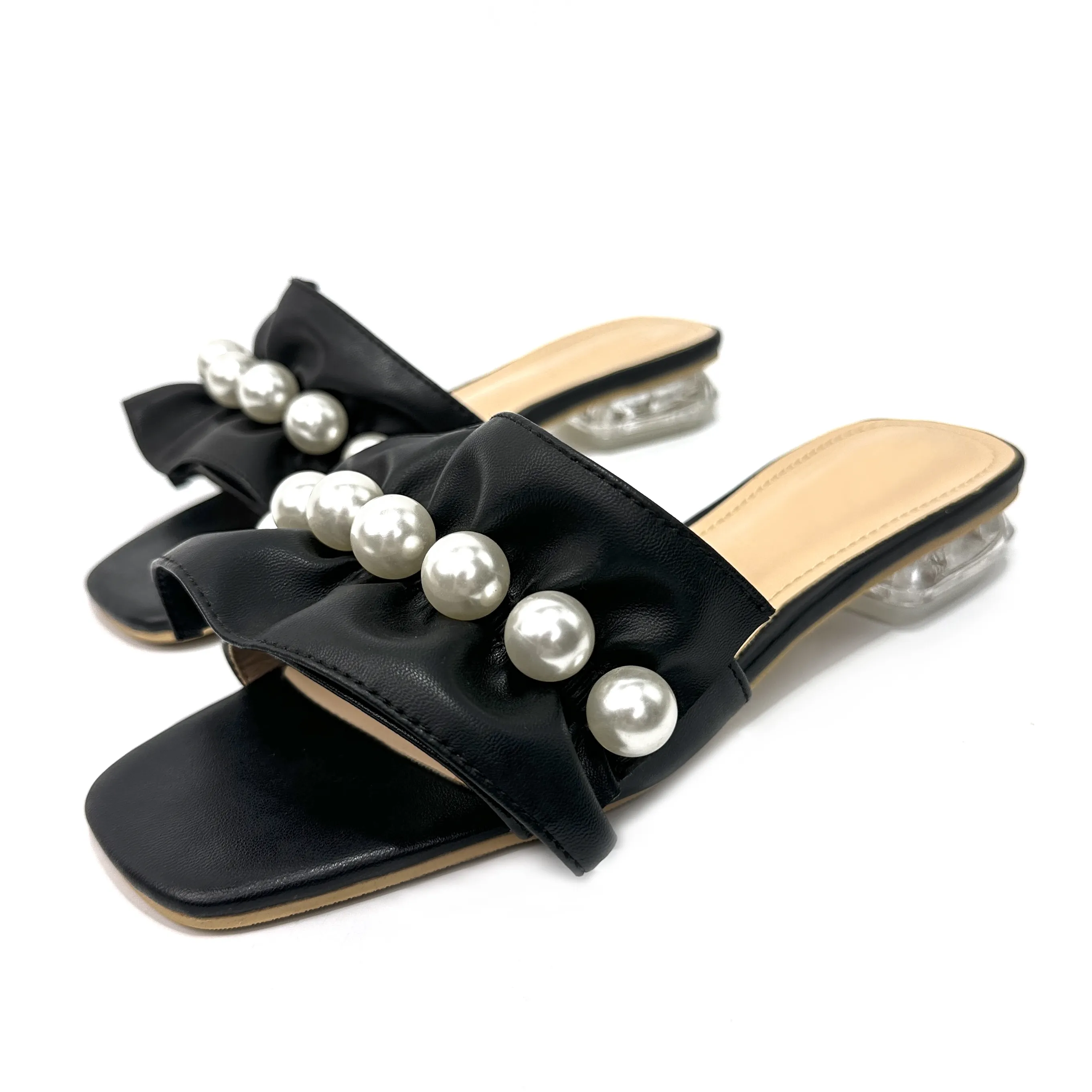 Nieuwe Stijl Ontwerp Zomer Transparante H Brief Platte Hak Vrouwen Slippers Mode Strand Platform Sandalen Voor Vrouwen En Dames