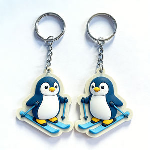 Llavero de PVC con colgante de silicona de caucho blando 2D, lavable, de primera calidad, totalmente personalizado - Product Image 3