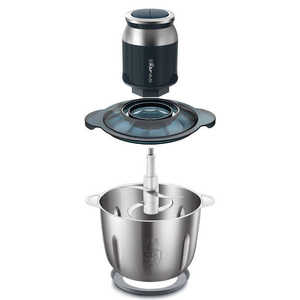 Picadora de carne Bear Little Bear de 2L, procesador de alimentos eléctrico de acero inoxidable para carne picada y relleno de dumplings - Product Image 5