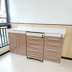 خزانة عيادة الأسنان مثبتة على الحائط مخصصة 90 درجة مع حوض حوض حوض خزانة أسنان أثاث عيادة - Product Image 3