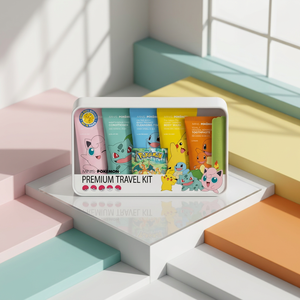 ชุดอุปกรณ์อาบน้ำเด็ก LG Pokemon สำหรับเดินทาง ผลิตจากพลาสติก แปรงสีฟันยาสีฟันแชมพูครีมอาบน้ำแบบพกพา ชุดสุขอนามัยลายอนิเมะ ขายส่ง - Product Image 1