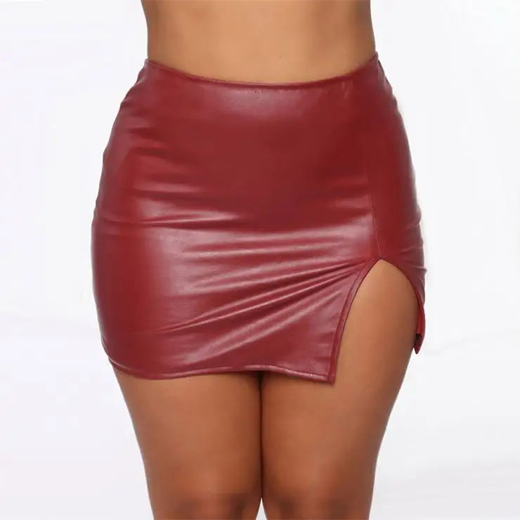 और नितंबों, नाइट क्लब चमड़े जिपर, सेक्सी काले चमड़े महिलाओं की स्कर्ट के साथ उच्च कमर स्कर्ट