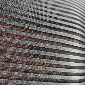 High Quality <strong>Stripe</strong> Mesh Knitted Hexagonal 3D air Layer Sandwich Mesh Garment Chair Mesh Fabric Mattress - Product Image 2
