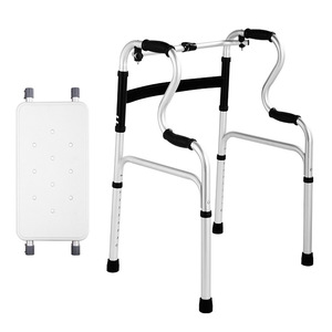 รถช่วยเดินแบบมีล้อ Dinglian Walker Rollator ทำจากอลูมิเนียมอัลลอย พับได้ พร้อมที่นั่งและล้อ สำหรับผู้สูงอายุ ช่วยในการฟื้นฟูสมรรถภาพ - Product Image 4