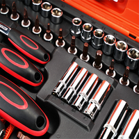 Boîte à outils à bas prix de 122 pièces, jeu de douilles à 12 pans et 6 pans, kits d'outils pour la réparation automobile
