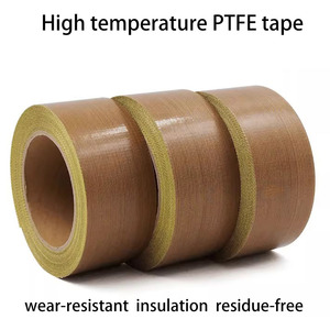 Ruban adhésif PTFE résistant aux hautes températures, antiadhésif, isolation thermique, étanchéité électrique, adhésif silicone, usage industriel - Product Image 1