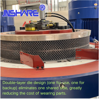 Machine à granulés de biomasse verticale à matrice annulaire de 132 kW pour la fabrication de granulés de bois, de coques de riz, de paille et de sciure de bois, fabriquée par un fabricant chinois