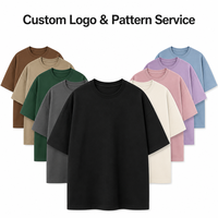 T-shirt en coton 100 % premium 260 g/m² pour hommes et femmes, broderie personnalisée, coupe oversize, manches courtes, décontracté, été, vente en gros