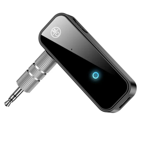 Penerima Audio mobil portabel, Hands-free Bluetooth 5.0 pemancar bluetooth 3.5mm plug in untuk mobil