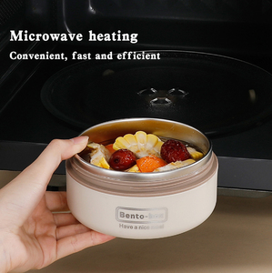 Yuedisi - Recipiente de Comida Apilable de 3 Capas, de Acero Inoxidable 304, Hermético, Apto para Microondas, con Aislamiento Térmico para Almuerzo - Product Image 4