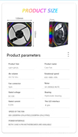 Cool Storm Haute Qualité CD Texture LED Lumière Gaming PC Case Cooler Fan Personnalisé 12v 3Pin/4Pin CPU Cooler PC Case Fan