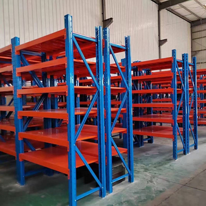 Estanterías de acero para almacenes, estanterías de almacenamiento, estanterías de metal, estantes de garaje, estantes apilables de servicio medio, estantes industriales - Product Image 1