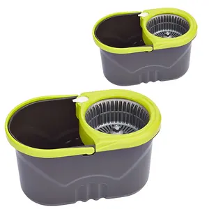 Serpillère Magique Rotative Écologique en Plastique pour Nettoyage Humide et Sec, avec Seau Essoreur Intégré – Idéale pour la Maison - Product Image 2