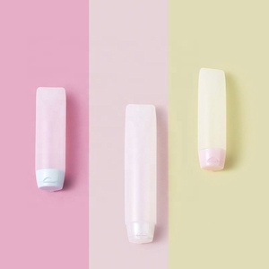 Eco Friendly PE <b>Plastic</b> <b>Tubes</b> Transparent Matte Cream Skin Care Container Cosmetic Soft Lotion Packaging - Product Image 1