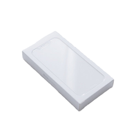 Élégante boîte en carton à membrane trempée imprimée et décalée taille personnalisable feuille d'or mate pour accessoires de téléphone portable cadeaux UV