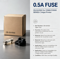 Fusible 0,5A CB-EA1502 pour imprimante jet d'encre CI580/CI1000 SERIES C