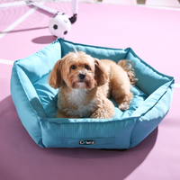 Rutschfester Boden Gewebtes Muster Oxford-Stoff PU Wasserabweisendes Hundebett