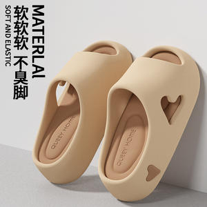 2023 trous nouveau Logo personnalisé diapositives en gros fond épais <span class=keywords><strong>anti</strong></span>-dérapant extérieur plage pantoufles personnalisées - Product Image 2