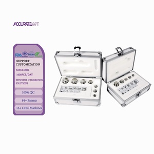 Hochwertiges F1-Klasse 1mg-200g 23-teiliges Edelstahl-Gewichtsset <span class=keywords><strong>ISO</strong></span> <span class=keywords><strong>9001</strong></span> Zertifiziertes Kalibriergewicht für Kran und Labor - Product Image 1