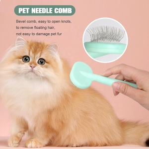Cepillo de plástico 5 en 1 para pelo de gato, herramienta de limpieza para perros y mascotas, productos de aseo para mascotas, venta al por mayor de fábrica - Product Image 5