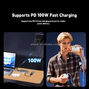 Docking Station USB-C 7-in-1 dengan Casing Aluminium, Enclosure SSD M.2 NVMe/SATA, 4K untuk PD 100W, Hub USB 10Gbps, Metal - Product Image 3