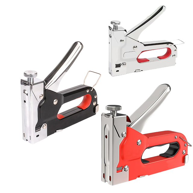 Hot Sale Heavy Duty Industrial DIY Framing Nailer All Metal Manual Staple Gun U Nail Wood Sofa Stapler Steel Material Nail Guns