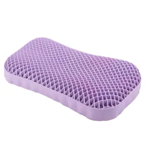 Good Quality Durable Food Grade 3D Wave Shaped Foam Breath Pillow Cool Gel Washable TPE Sleeping Pillow