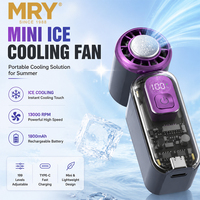Mini Ventilador de Bolsillo MRY, Ventilador USB Portátil, 13000 RPM, 199 Velocidades, Recargable Tipo-C, Ventilador de Viaje