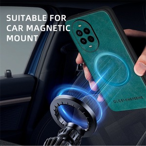 Custodia magnetica per <span class=keywords><strong>telefono</strong></span> in pelle con carica Wireless per Huawei nova 13 12 11 10 <span class=keywords><strong>9</strong></span> Pro 12 Ultra 12S/per <span class=keywords><strong>Honor</strong></span> 50 Pro <span class=keywords><strong>Cover</strong></span> morbida paraurti - Product Image 4