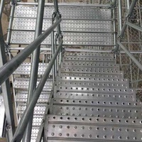 Hochfeste Aluminium gerüst leiter Stahl Mental Stairs Kletter stufe