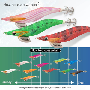 Nuevo señuelo de pesca <span class=keywords><strong>Yamashita</strong></span> luminoso impreso de madera para camarones, calamares y sepias, ideal para peces de agua salada. - Product Image 4