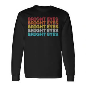 T-shirt à manches longues Bright Eyes, design rétro vintage, taille adulte unisexe - Product Image 2