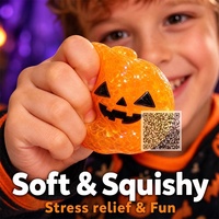 Calendrier de l'Avent d'Halloween : Compte à rebours de 12 jours avec jouets moelleux, friandises non comestibles, récompenses pour le jeu de la Bonbonnière, fournitures pour magasins de bonbons et fêtes