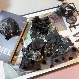 JXANRY abito leggero di lusso per cani festa di compleanno garza <span class=keywords><strong>Maltese</strong></span> vestiti per animali domestici eleganti alla ricerca di cani - Product Image 4