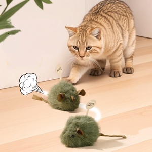 ของเล่นแมว เสียงจำลองหนูตัวเล็ก ตุ๊กตาหนู ของเล่นแมวแบบเล่นเองได้ แก้เบื่อ ของเล่นแมวแบบกัดได้ ของเล่นแมวแบบมีปฏิสัมพันธ์ - Product Image 1