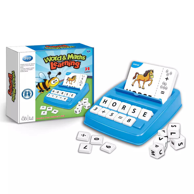 Cross-Border Early Education Alphabet Machine Children's Memory Enhancement English Spelling Number Matching Board Game Toy