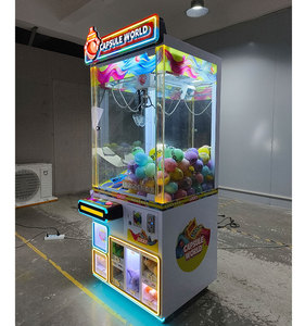 Leon Brand Durable Arcade Claw <strong>Machine</strong> for Children Coin Operated Plastic Construction 1 Year English Universal Plug Game - Product Image 5