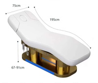 Table de massage électrique à prix d'usine avec moteurs CE et base dorée pour spa, salon de beauté et soins du visage