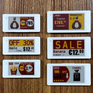 ป้ายราคาอิเล็กทรอนิกส์ ESL ขนาด 2.13 นิ้ว สี่สี ระบบ E-Ink Epaper ESL สำหรับซูเปอร์มาร์เก็ตผลไม้ ระบบ Smart EAS - Product Image 1