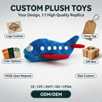 Jouet pour chien transfrontalier en peluche résistant aux morsures, design avion et fusée avec effets sonores et fonction de jeu de lancer - pour l'auto-entretenement