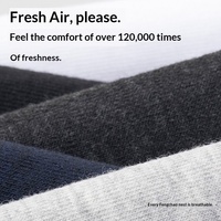7548 Chaussettes mi-mollet pour hommes, chaussettes d'été en maille respirante, absorbant la sueur, antibactériennes, chaussettes de sport décontractées