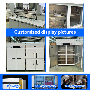 Frost Free Stainless Steel Commercial Refrigeration <strong>System</strong> Dual Temperature Zone Low <strong>Noise</strong> Design for Bakery Butcher Shop - Product Image 5